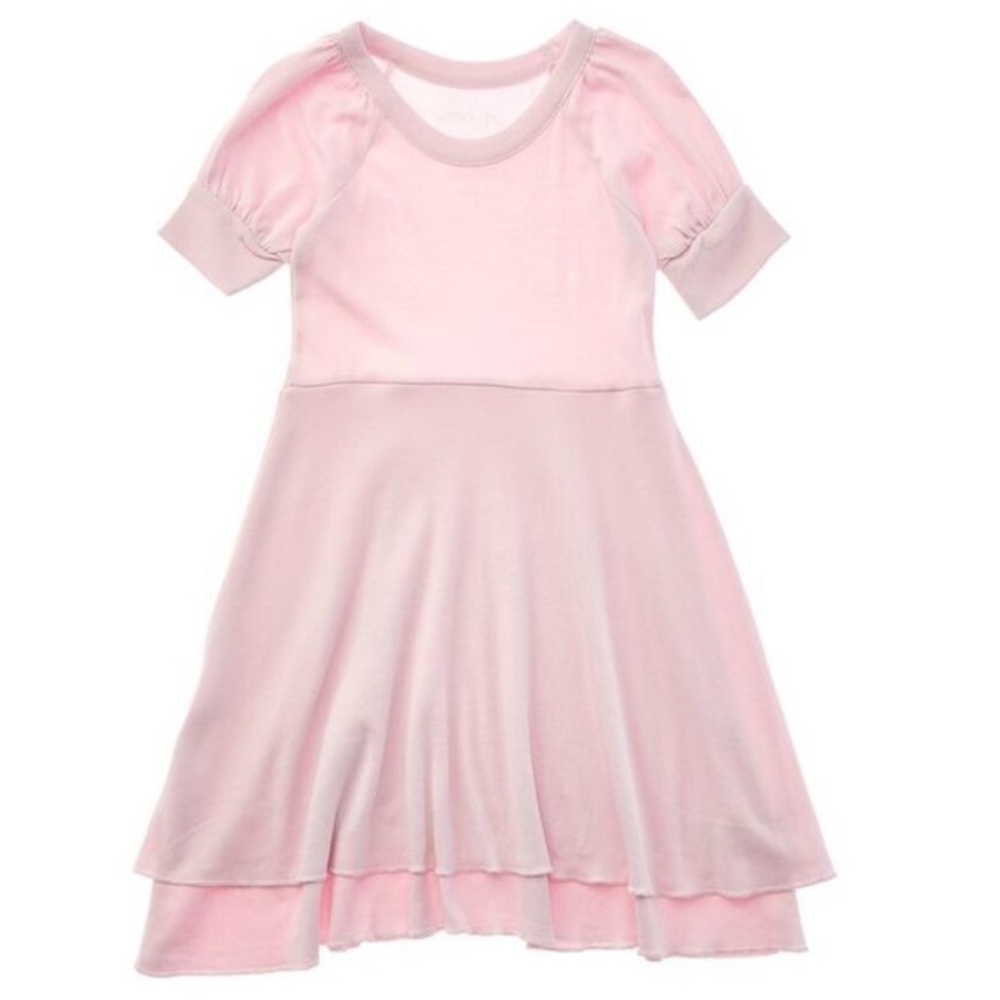 NWOT, Chaser, Girls, Baby Rib Puff Sleeve Dress
